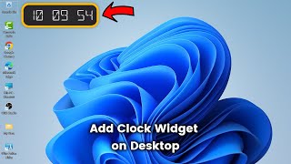 How to Add Clock Widget On Windows 11 and 10 Dekstop [upl. by Leimad]