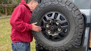 Ford Transit Van Build  Installing the Aluminess Rear Ladder amp Tire Mount on your Back Door [upl. by Yroger638]