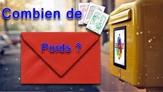 COMBIEN DE TIMBRES FAUTIL SUIVANT LE POIDS DUNE LETTRE [upl. by Nairde747]