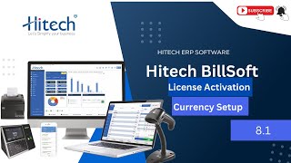 How to Activate Hitech BillSoft Global Edition 81  Currency Setup Stepbystep Guide  Hindi [upl. by Kciv]