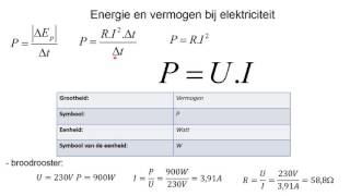 Elektrodynamica 3 Vermogen en verbruik 2015 [upl. by Magner]