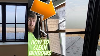 How To Clean Windows Double Hung Windows  Spring Cleaning Window Washing for Homeowners [upl. by Vallery]