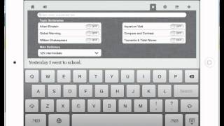 Demonstration of the CoWriter app for IOS runnning on an iPad [upl. by Buskirk]