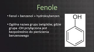 Kurs maturalny z chemii – fenole [upl. by Nahtiek]