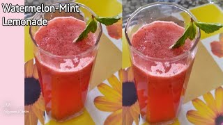 Watermelon Mint Lemonade  Refreshing Summer Drink  No Sugar Healthy  तरबूज का शरबत  shorts [upl. by Junina625]