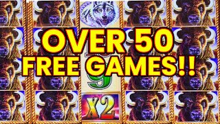 OMG MASSIVE My BIGGEST JACKPOT EVER ON BUFFALO GOLD SLOT MACHINE [upl. by Aerbma49]