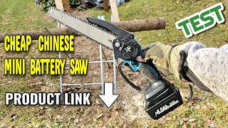 CHEAP MINI CHINESE CHAINSAW VS LOG REVIEW TEST 2 VIOLEWORKS PRODUCT LINK [upl. by Jamille595]