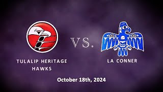 Heritage Hawks vs LaConner Braves Football  10182024 [upl. by Atsev]