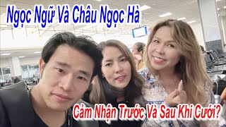 Ngọc Ngữ và Châu Ngọc Hà giới thiệu kênh youtube  888 chuyện với đôi vợ chồng son trong lúc delay [upl. by Franky]