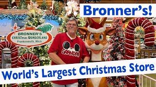 Bronners CHRISTmas Wonderland the Worlds LARGEST Christmas Store WOW Frankenmuth MI [upl. by Htiekram396]