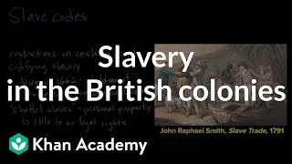 Slavery in the British colonies  Period 2 16071754  AP US History  Khan Academy [upl. by Reeva402]