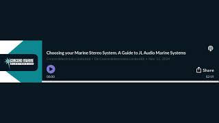 Podcast Episode Choosing your Marine Stereo System A Guide to JL Audio Marine Systems [upl. by Ginelle764]