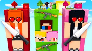 💔ЧАНКИ ФАНАТОК vs ЧАНК ШЕДИ ЛЕСКИ И НУБИКА В МАЙНКРАФТ БИТВА ЧАНКОВ ПРОТИВ MINECRAFT [upl. by Adda]