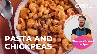 PASTA AND CHICKPEAS  THE TRADITIONAL RECIPE❤️😍 [upl. by Sucramd]