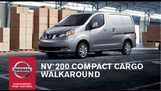 2013 Nissan NV200 Compact Cargo Van Walkaround amp Review [upl. by Orvie]