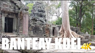 Banteay Kdei Temple Angkor walking tour 4k 60fps [upl. by Aivitnahs]