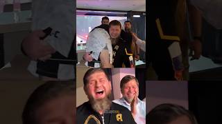 Khamzat Chimaev celebrating with Ramzan Kadyrov after UFC 308 [upl. by Atima833]