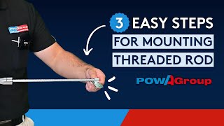 3 Easy Steps for Mounting Threaded Rod [upl. by Ajan897]