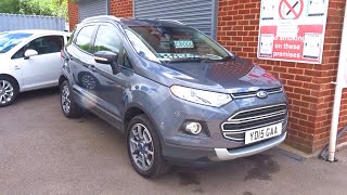 2015 Ford Ecosport 15 TDCi Titanium UK full indepth tour review [upl. by Eenad]