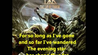 Týr  Evening star LYRICS [upl. by Lougheed]