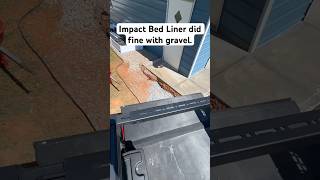 BedRug Impact Bed Liner after having gravel in the back [upl. by Hertzfeld]