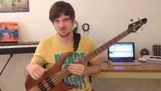 Mixolydian Scales for Bass  quotAll Bluesquot and quotThe Chickenquot [upl. by Anassor]