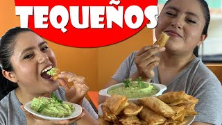 TEQUEÑOS RELLENOS DE POLLO para comerlo con salsa de palta o guacamole uhm riquísimo Wantan [upl. by Yorgen]