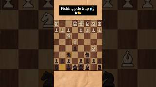 Fishing pole trap 🎣  Checkmate in just 8 movestrap chess views chessgame chessgametactics [upl. by Adnalay]