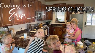 Cooking with Erin  A FAMILY FAVORITE Our DELICIOUS Spring Chicken Recipe [upl. by Graf24]