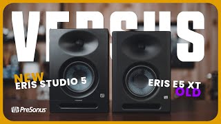 PreSonus Eris Studio 5 VERSUS Eris E5 XT Monitors  HandsOn InStudio Comparison [upl. by Saul]