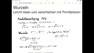 einfach erklärt – Wurzeln geschickt ausrechnen – Tricks und Beispiele [upl. by Onimod69]