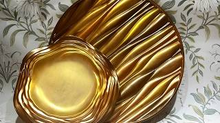 How To Make Stunning Metallic Ombre Plates with Resin [upl. by Nilved]