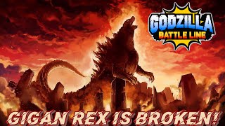 This new character is broken Gigan Rex Godzilla battle line [upl. by Gylys63]