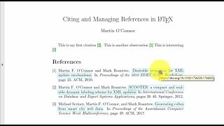 How to hyperlink references in LaTeX [upl. by Hamaso]