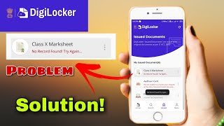 Digilocker documents fetching problem  no record found try again [upl. by Mathew]