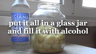 How to make alcohol garlic extract [upl. by Costanza]