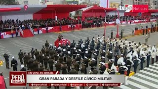 EN GRAN PARADA CÍVICO MILITAR 2024 DESFILARON Delegaciones de ArgentinaChinaChile Ecuador [upl. by Parrisch]