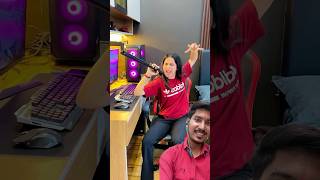 Mic🎙️लगा दिया gaming table पर 😍 shorts micstand gaming funny comedy siblinggoals familyfun [upl. by Sadoc]