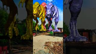 Big dinosaur chase Trex chasing pat374shorts dinosaur superman youtube dinosaursvideo 😱 [upl. by Tneciv]