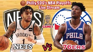 Nets VS 76ers Live Stream Reaction Game 1 [upl. by Arleen490]