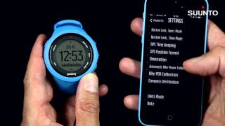 Suunto Ambit3  Ajustar configuración sin conexión con Suunto Movescount App [upl. by Nedra]