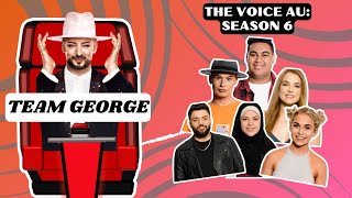 Season 6 TEAM GEORGE  Full Summary  The Voice Australia 2017 [upl. by Minta]