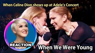 Rozette Reacts to Adele amp Celine quotWhen We Were Youngquot｜當橘老師目睹席琳出現在阿黛爾演唱會celine adele [upl. by Mariejeanne]