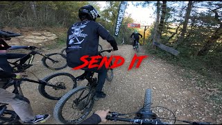 4 RIDERS Bikepark  SEND IT  WAVE  SNAKE [upl. by Euqinoj100]