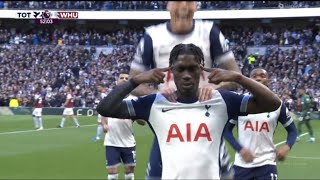 Yves Bissouma Goal Tottenham vs West Ham 41 All Goals and Extended Highlights [upl. by Entsirhc]