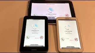 SAMSUNG TABLETS TRIPLE INCOMING CALL [upl. by Soo943]