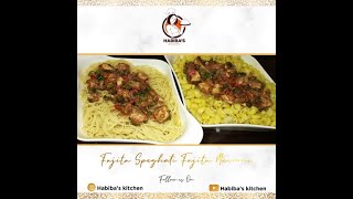 Fajita Spaghetti Bake Parlor 2 in 1 IFajita MacroniPasta amp Spaghetti by Habibas Kitchen [upl. by Esor]