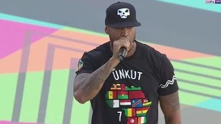 CAN 2017  BOOBA AU GABON POUR CHANTER EN OUVERTURE DE LA CAN [upl. by Lenneuq765]