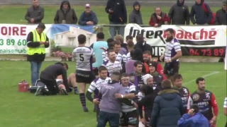 Rugby  Fédérale 2 16e de finale retour  Issoire  Mauléon [upl. by Ttennej]