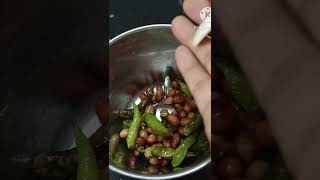 Pachi Mirchi palli pachadi In Telugu [upl. by Norrabal]